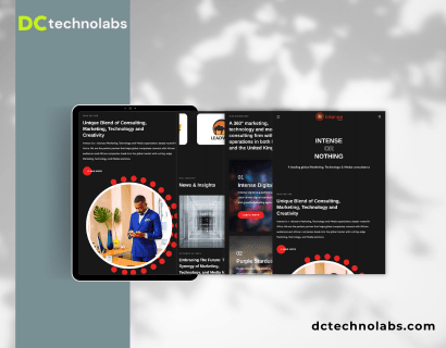 Backend collaboration and technology integration view for Intense Group’s accessible and professional web platform.