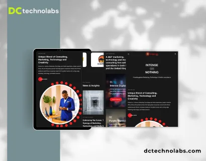 Backend collaboration and technology integration view for Intense Group’s accessible and professional web platform.