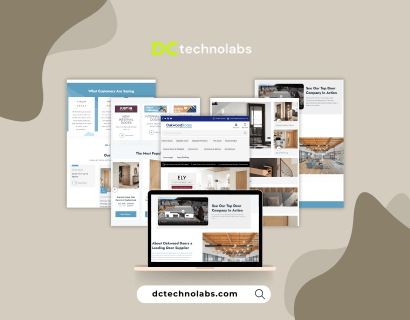 Product page UI for OakWood Doors showcasing door types, filters, and enhanced customer browsing experience.